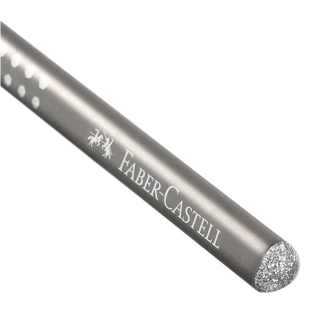 Lápis Grafite B Sparkle Pearl Prateado