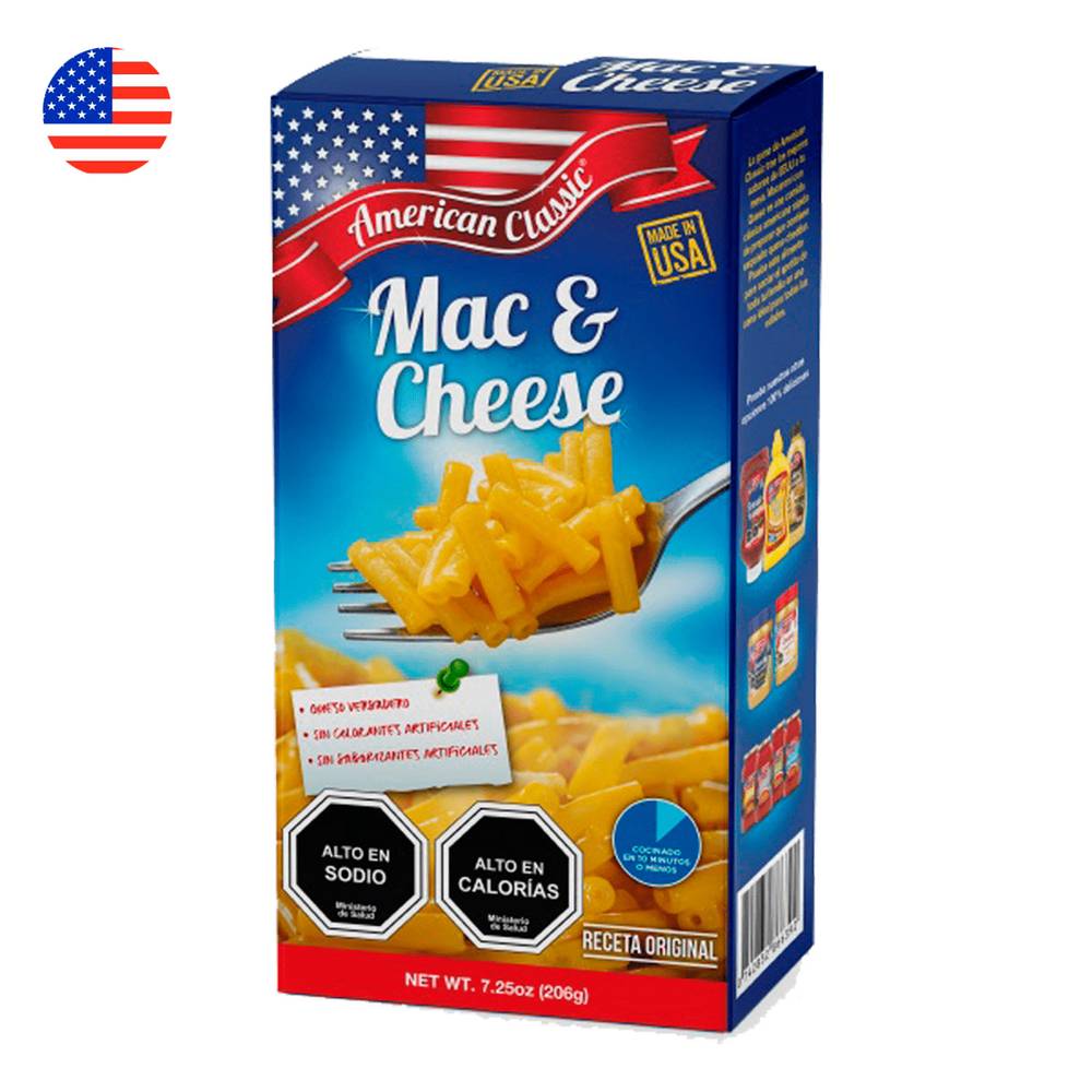 American classic caja de macarrones con queso (caja 206 g)