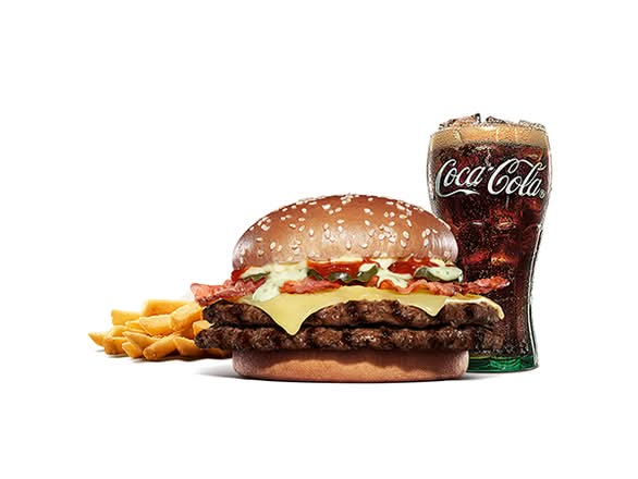 ダブルビーフ Big Mouth  ホワイトバーガーSet / Double Beef Big Mouth  White Burger Set