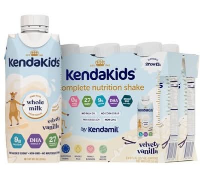 Kendakids Vita Boost Nutritional Shake, Velvety Vanilla (6 x 8 oz)