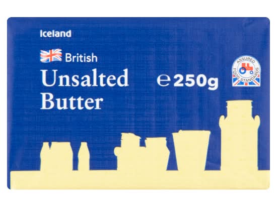 Iceland British Unsalted Butter (250g)
