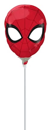 14in Spider‑Man™ Mask Stick Balloon