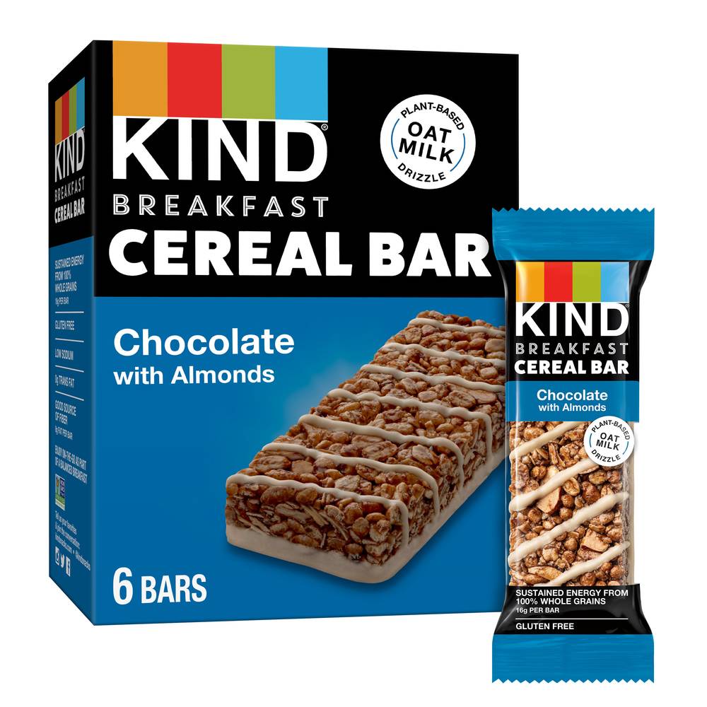 KIND Chocolate With Almonds Breakfast Cereal Bar (9.3 oz)