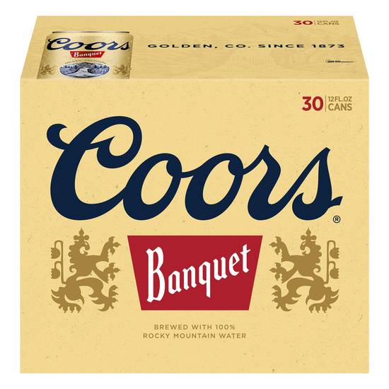 Coors Banquet Lager Beer (30 pack, 12 fl oz)