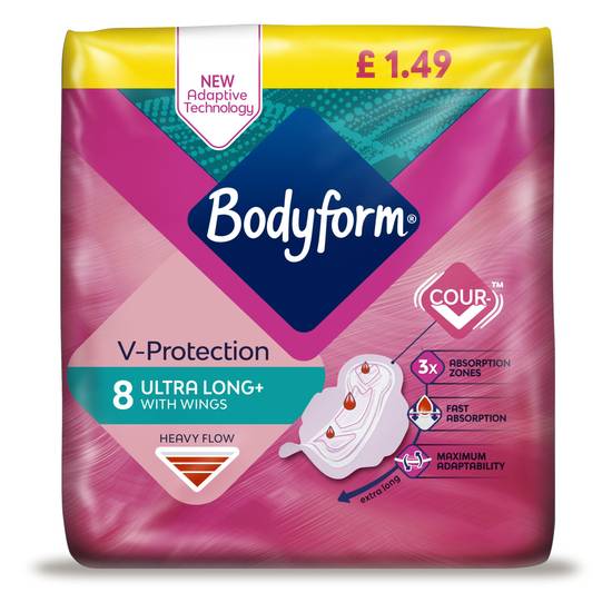 Bodyform 8pk Long Ultra Towels