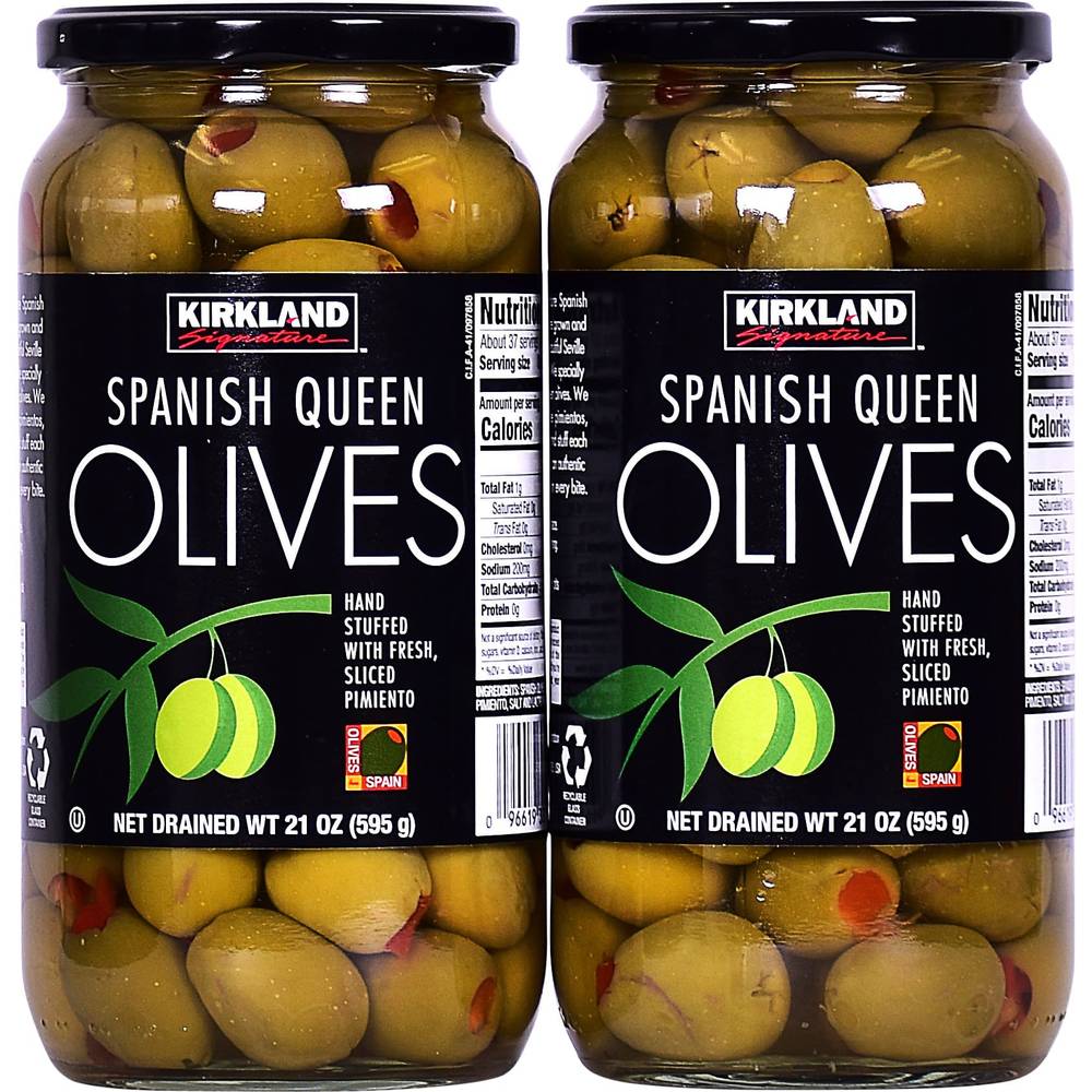Kirkland Signature Spanish Queen Olives (2 ct, 21 oz)