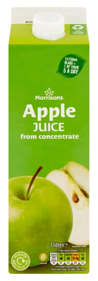 Morrisons Apple Juice From Concentrate (1L)
