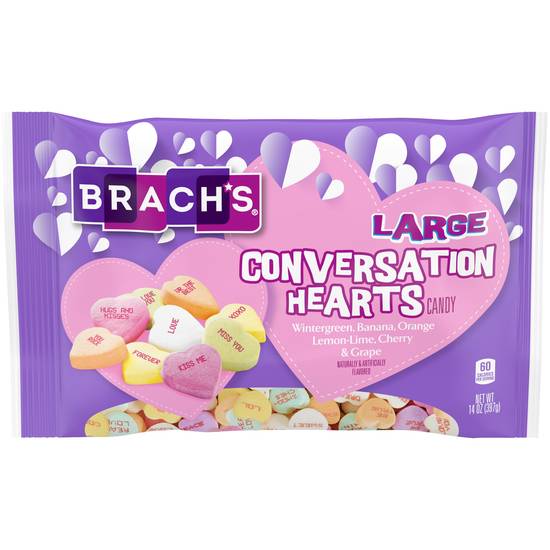 Brach's Valentine's Day Large Conversation Hearts, 14 oz Bag