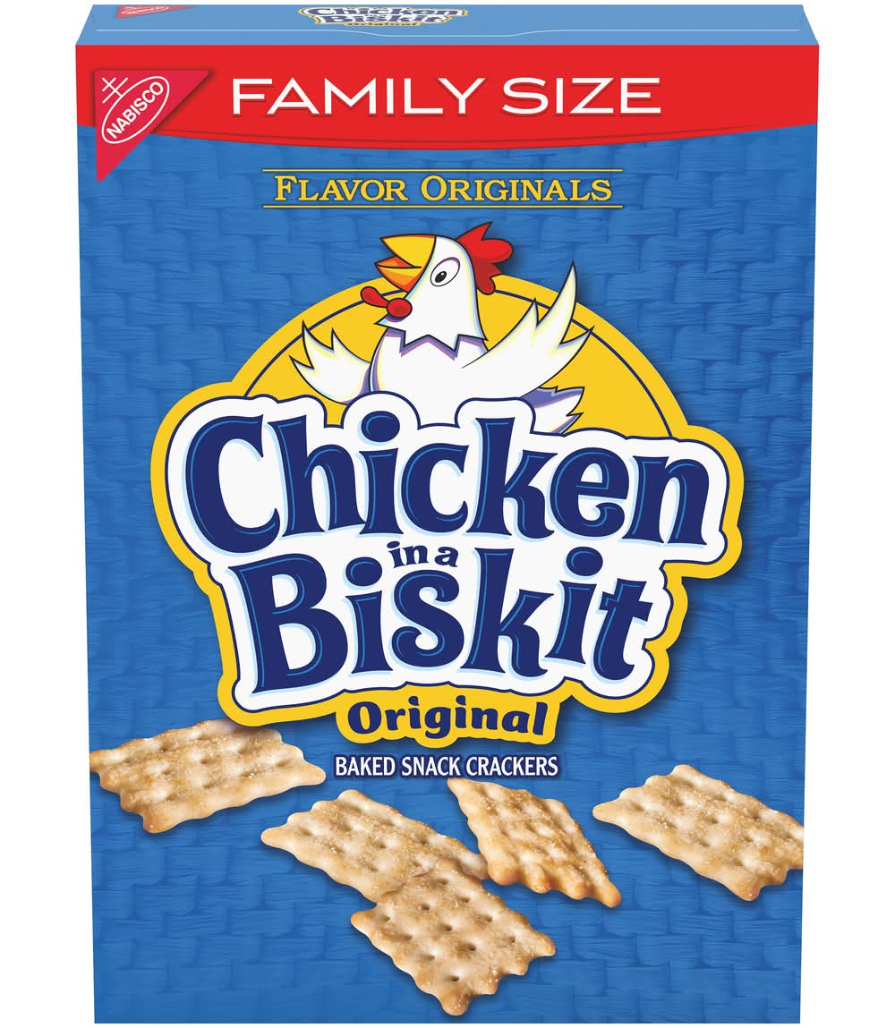 Chicken in a Biskit Original Baked Snack Crackers (12 oz)