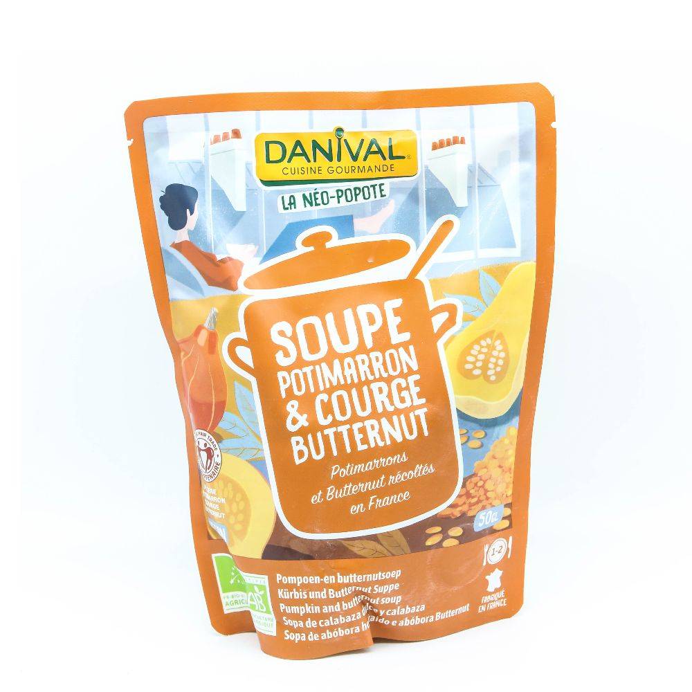 DANIVAL - Soupe potimarron & courge butternut bio