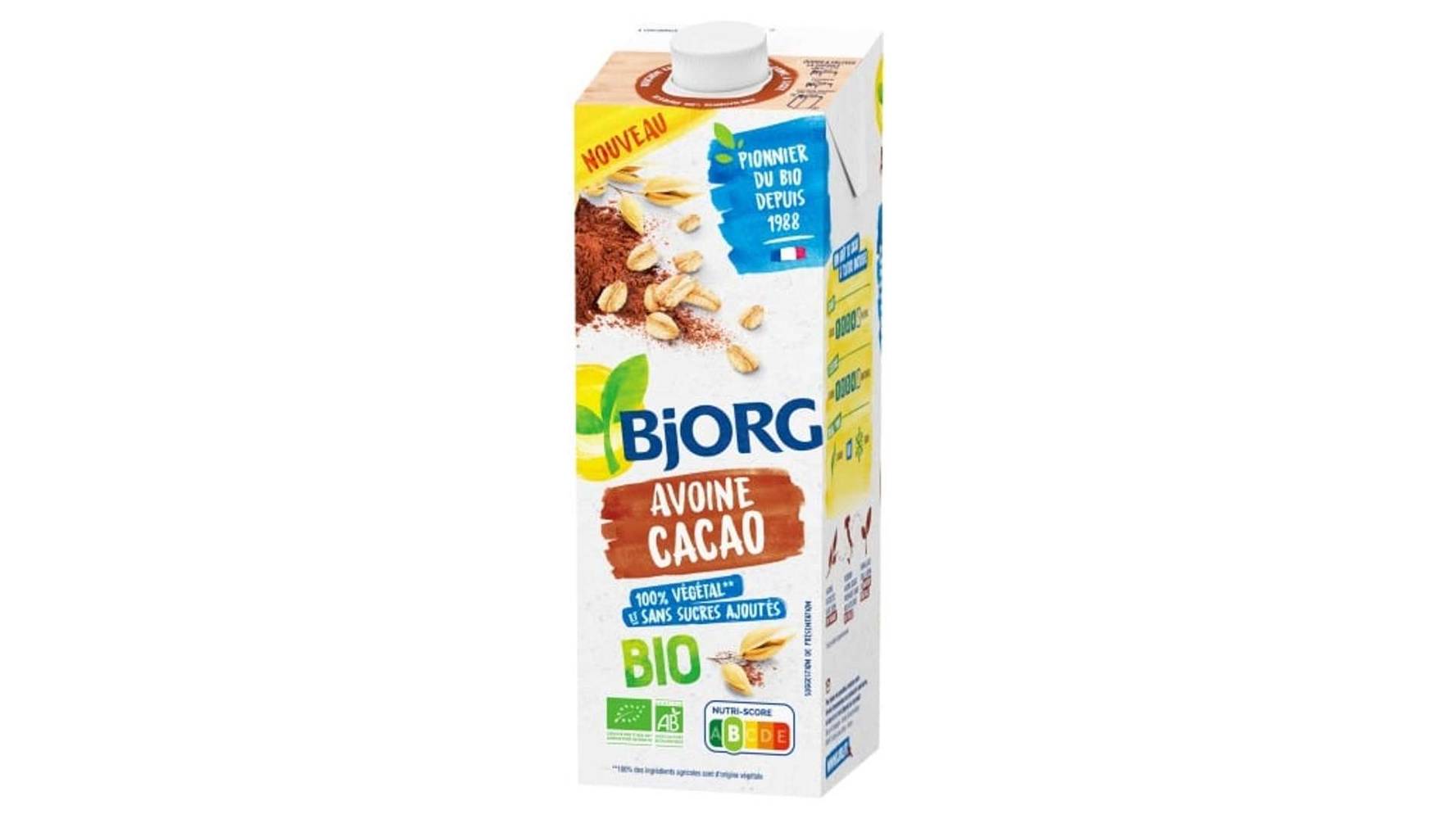 Bjorg - Boisson végétale bio vegetal avoine cacao (1L)