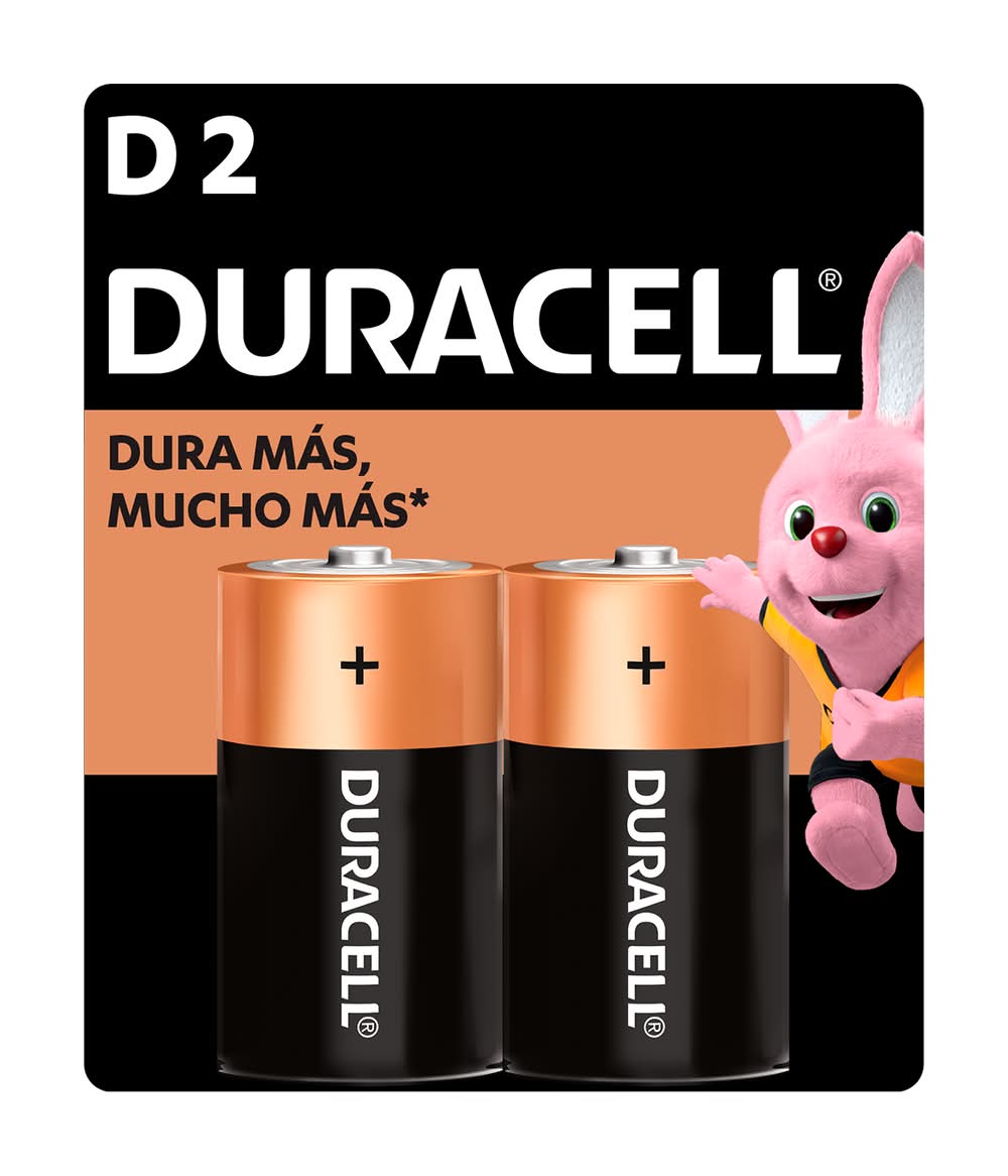 Duracell · Pilas alcalinas - D (2 un)