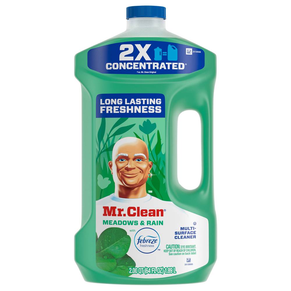 Mr. Clean 2X Concentrated Febreze Meadows and Rain Scent All Purpose Cleaner (64 fl oz)