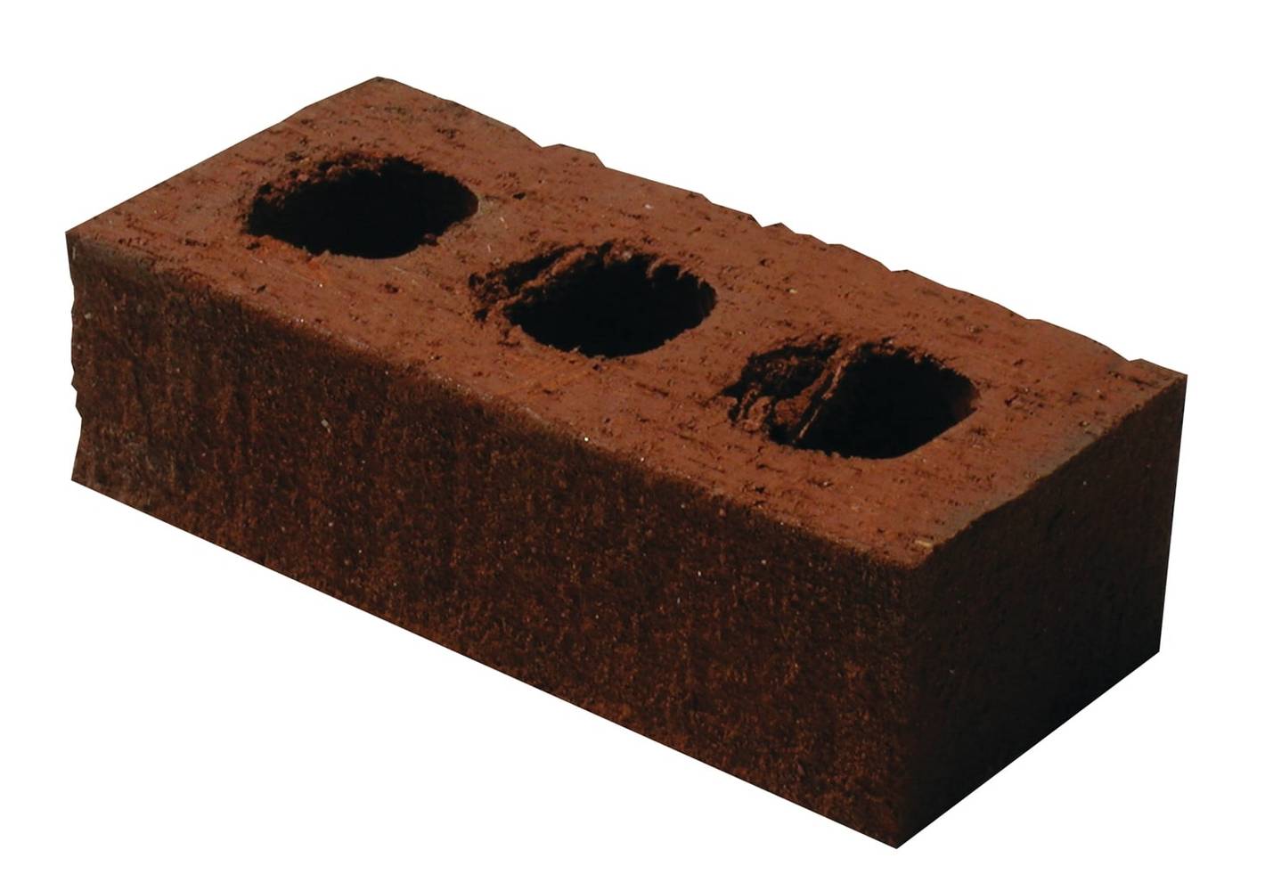 8-in x 4-in Red Clay Cored Brick | 10298