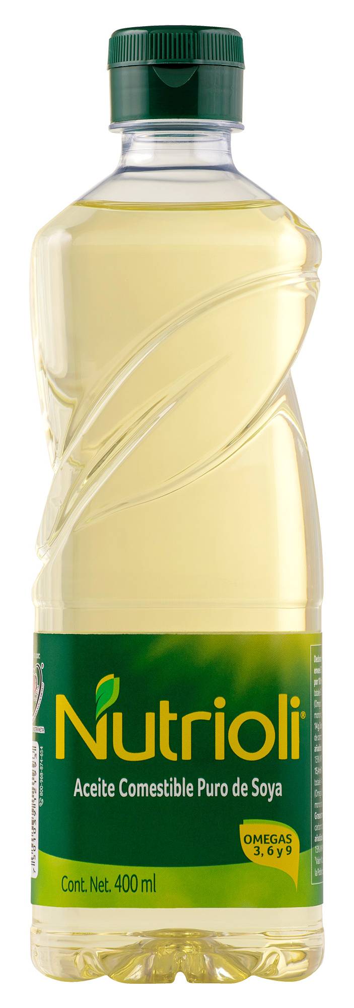 Nutrioli · Aceite comestible puro de soya (400 ml)