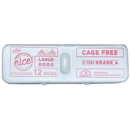Nice! Grade a Cage Free Large Eggs