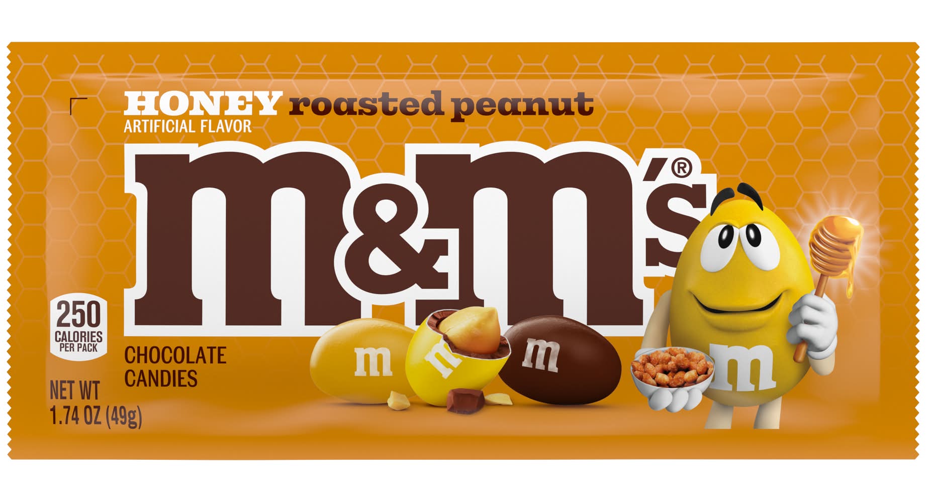 M&M's Chocolate Candies, Honey Roasted Peanut (1.74 oz)