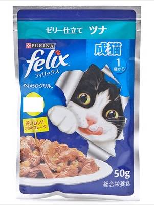 ネスレ日本　Ｆｅｌｉｘ　ゼリー仕立てツナ　成猫用　５０ｇ