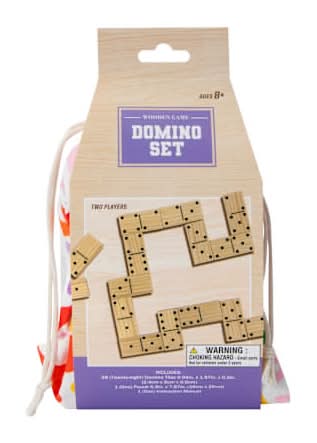 Wooden Domino Game Set