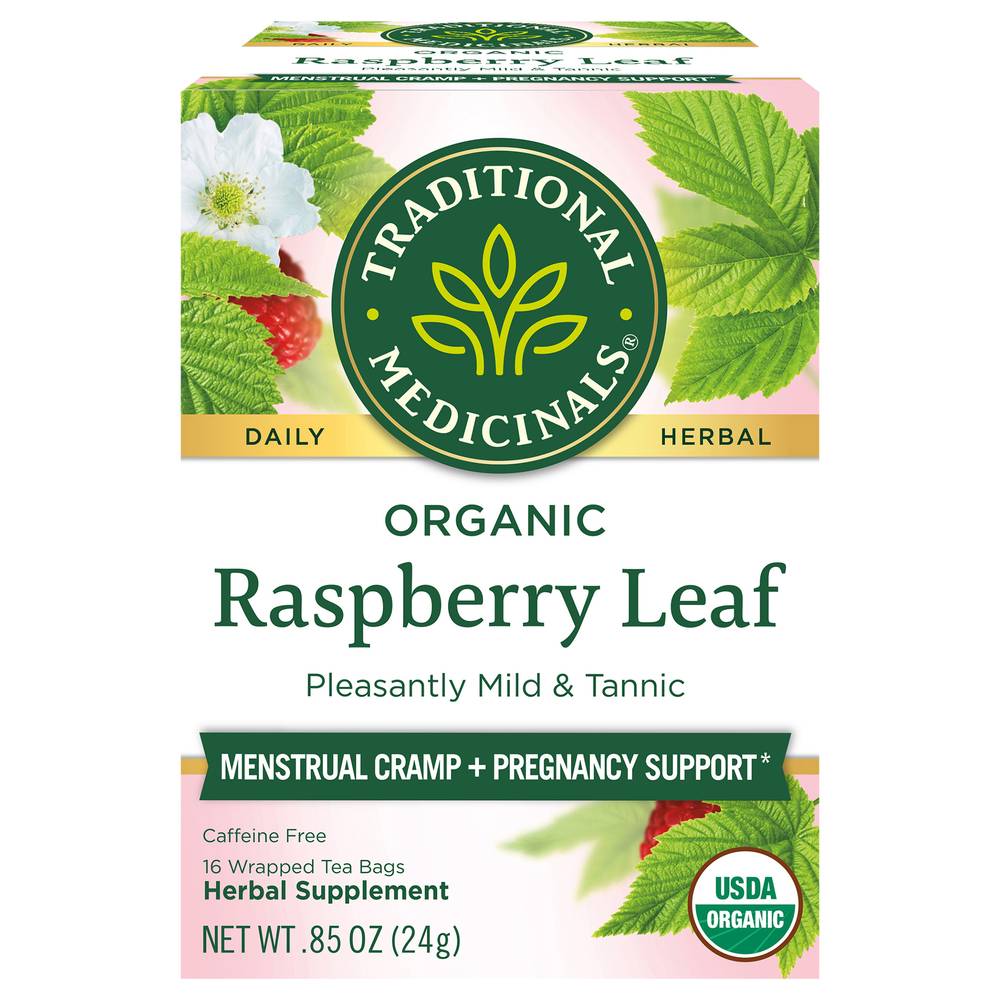 Traditional Medicinals Organic Raspberry Leaf Tea Bags (16 ct) (0.85 oz)