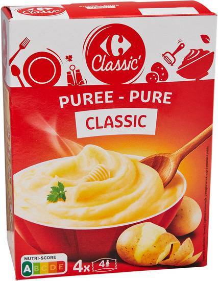 Carrefour Classic' - Purée pommes de terre (4 pièces)