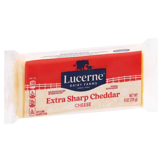 Lucerne Extra Sharp Cheddar Cheese (8 oz)