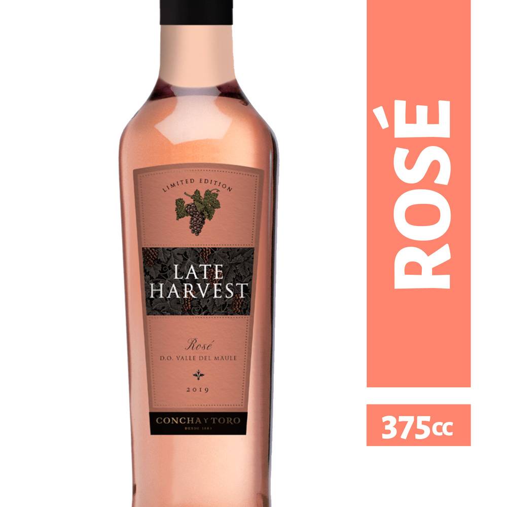 Concha y toro vino late harvest rosé (botella 375 ml)