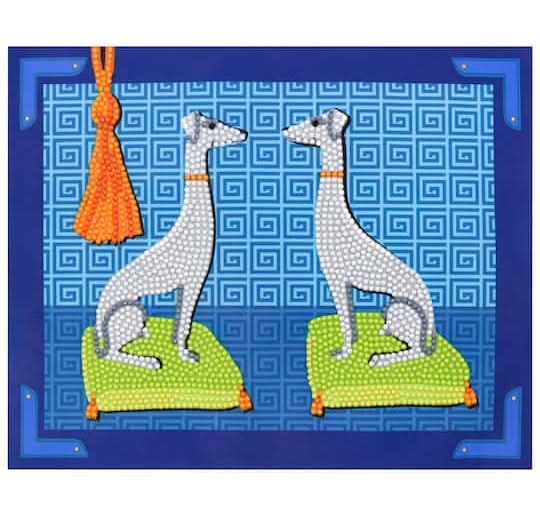 Jonathan Adler x Michaels Greyhounds Diamond Art Kit, 8x10 in