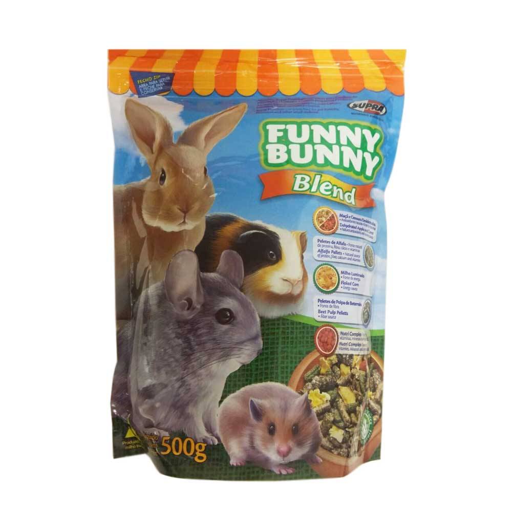 Supra ração funny bunny blend para roedores pequenos (500g)