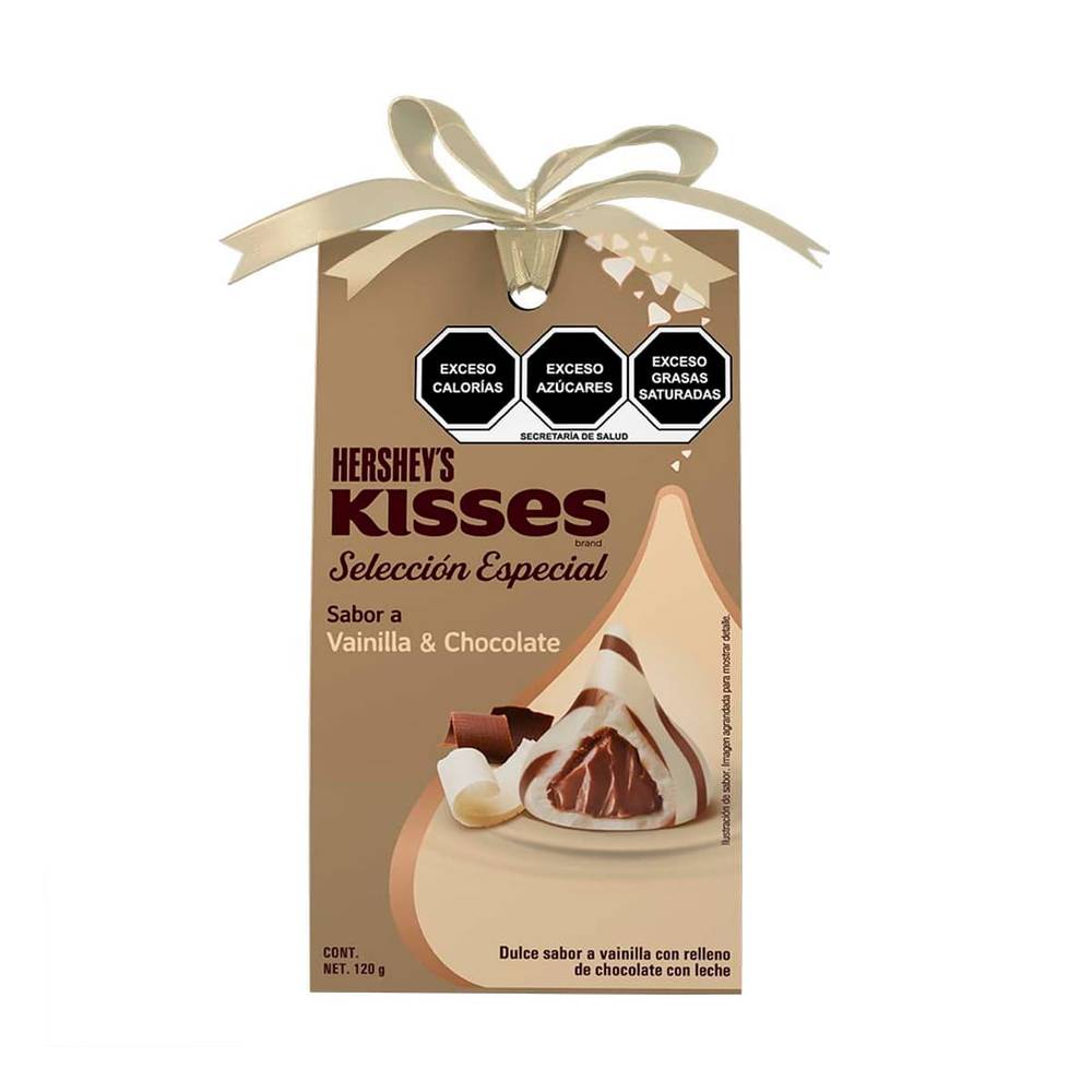 Hershey's · Chocolate kisses sabor vainilla & chocolate (120 g)