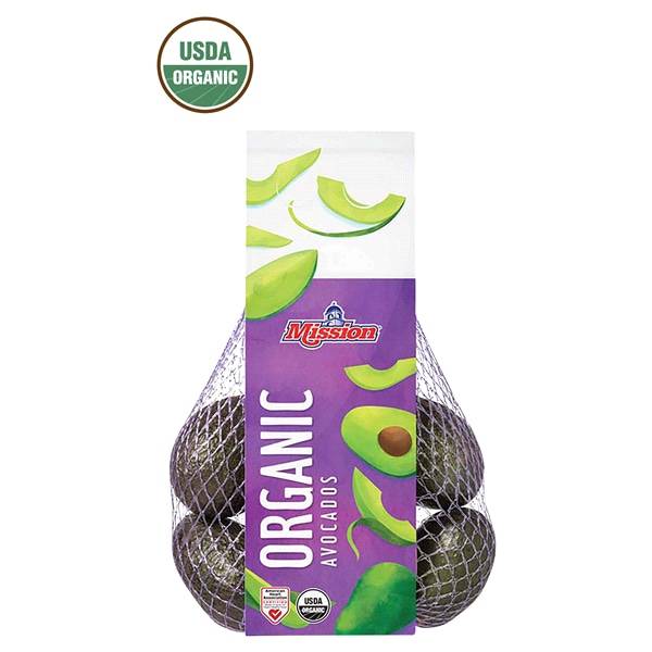 Organic Avocados, 4 ct