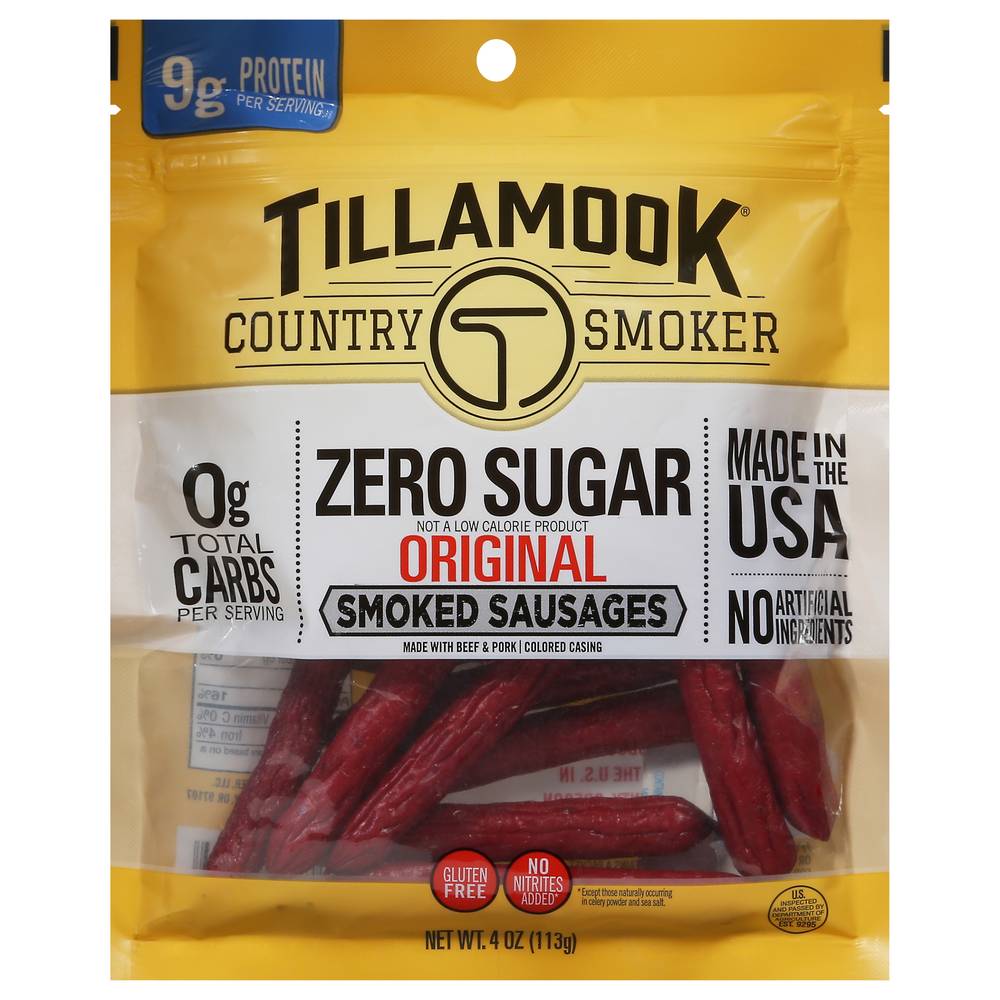 Tillamook Country Smokers Zero Sugar Smoked Sausages (4 oz)