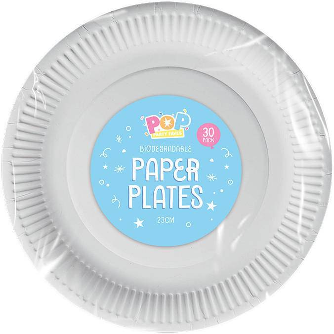 Pop Party 30pk 23cm Paper Plate