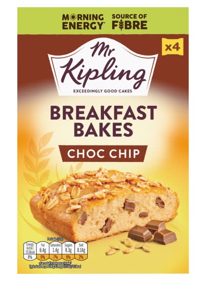 Mr Kipling Breakfast Bakes Choc Chip Snack Cakes (4 pack)