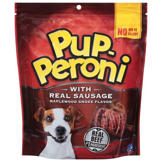 Pup-Peroni Maplewood Smoke Flavor Dog Treats With Real Sausage