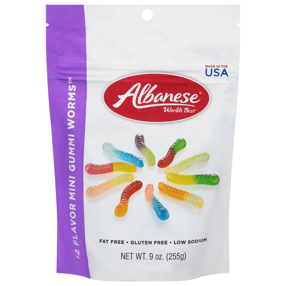 Albanese World's Best 12 Flavor Mini Gummi Worms