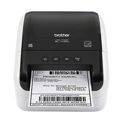 Brother Professional Wide Format Label Printer (ql1100cs), White/Black