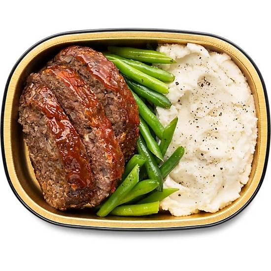Ready Meal Meatloaf with  Green Beans & Mashed Pot Self Service (ea)