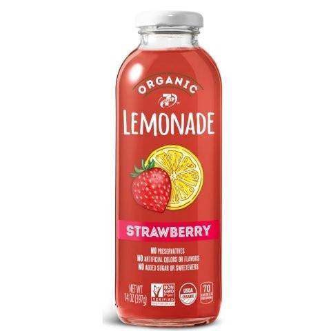 7-Select Organic Strawberry Lemonade (14oz bottle)