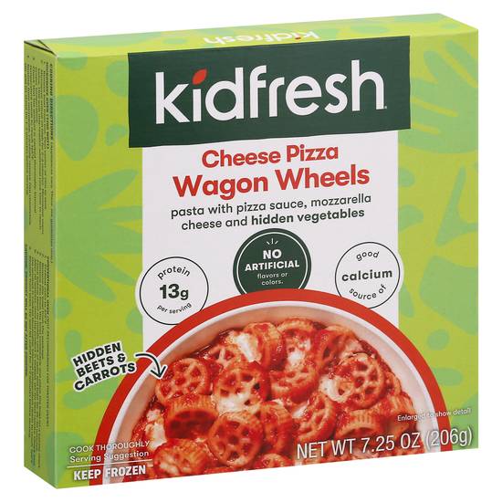 Kidfresh Wagon Wheels Cheese Pizza