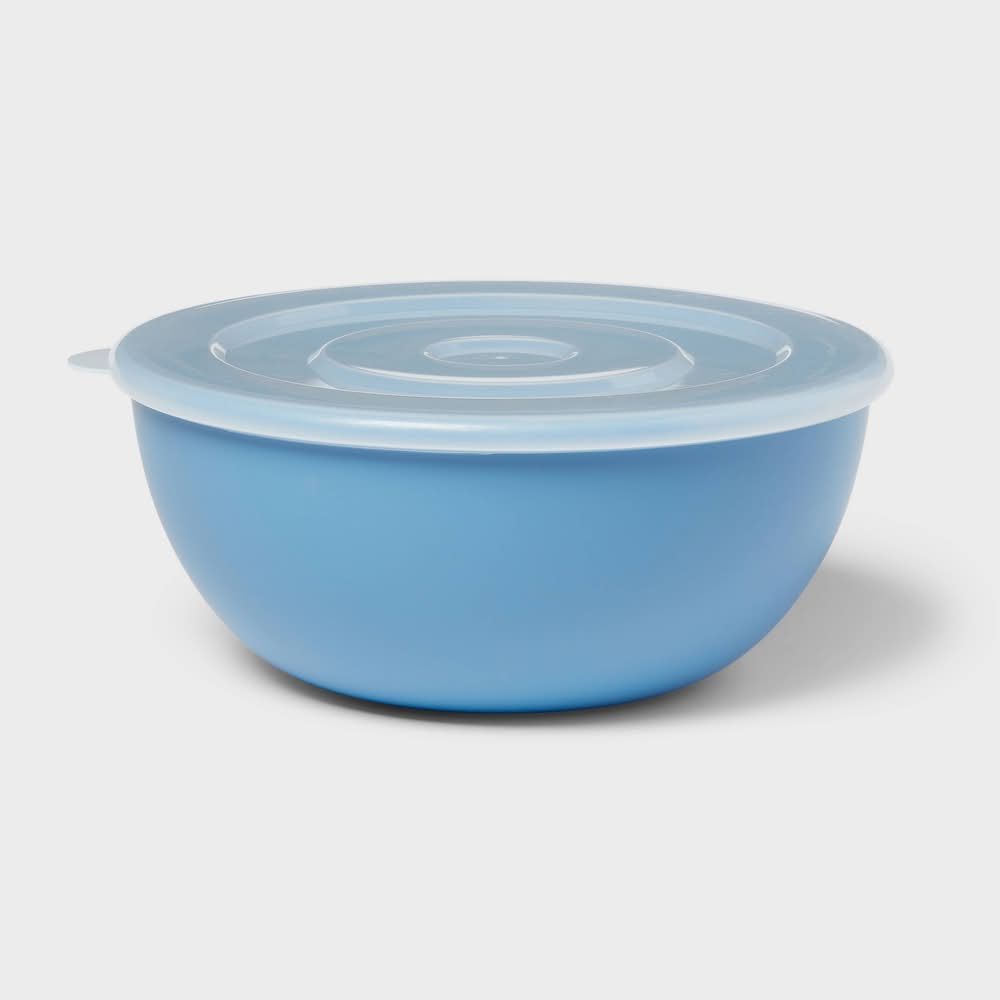 Room Essentials Mixing Bowl With Lid, Blue