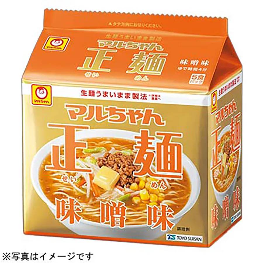マルちゃん 正麺 即席中華めん - 味噌味 (108g x 5)