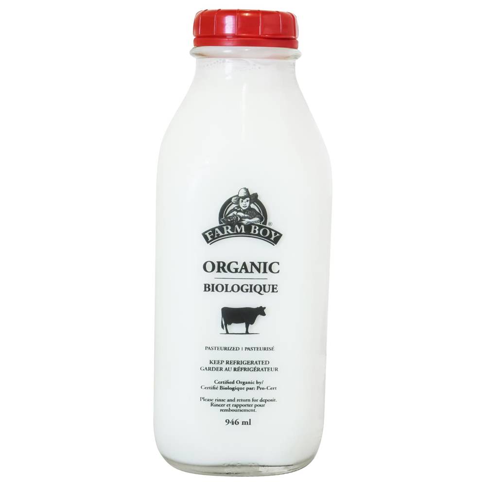 Farm Boy™ Organic 3.8% Whole Milk (946 ml)