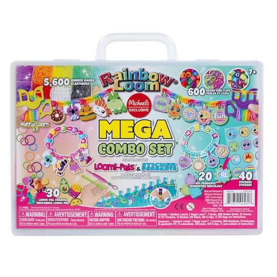 Rainbow Loom Mega Combo Set Loomi-Pals & Sticker Pendants Bracelet Making Kit