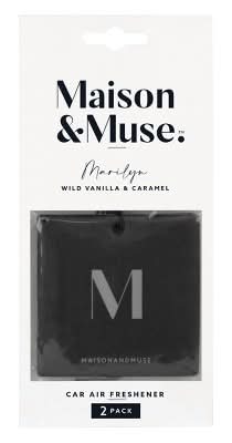 Maison & Muse Car Air Freshners, Wild Vanilla-Caramel (2 ct)