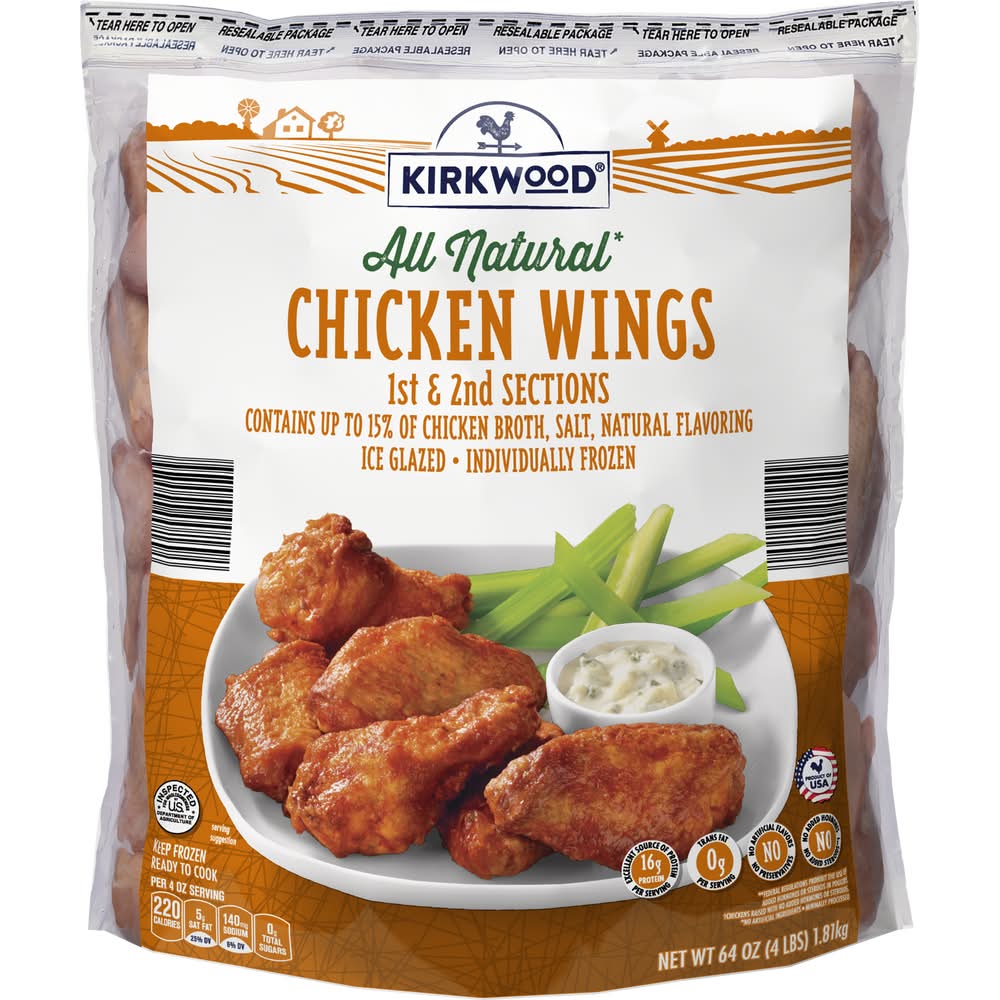 Kirkwood Frozen Chicken Wings (64 oz)