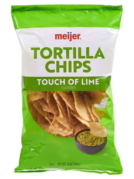 Meijer Touch Of Lime Tortilla Chips (12.5 oz)
