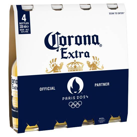 Corona Lager Beer (4 pack, 330 ml)