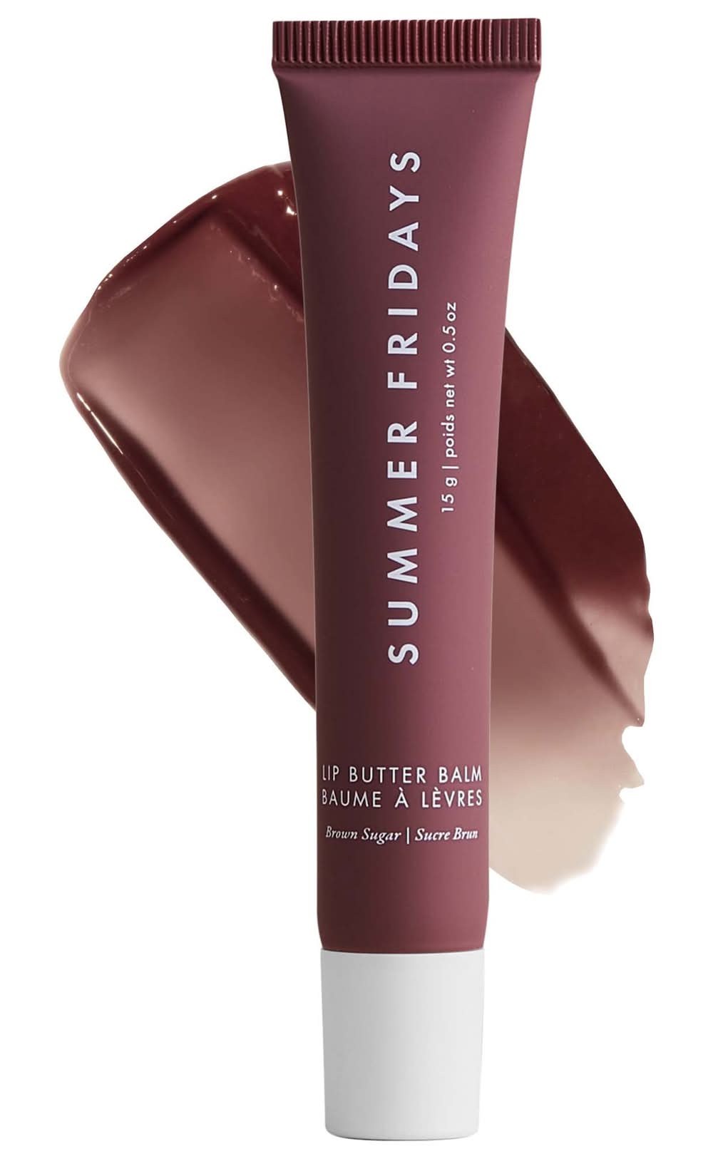 Summer Fridays Lip Butter Balm Treatment for Hydration + Nourishing Shine Brown Sugar - sheer nude