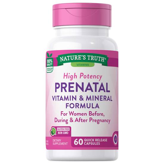 Nature's Truth High Potency Prenatal Vitamin & Mineral Formula (60 ct)